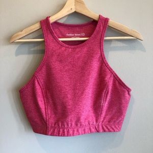 Outdoor voices pink crop top